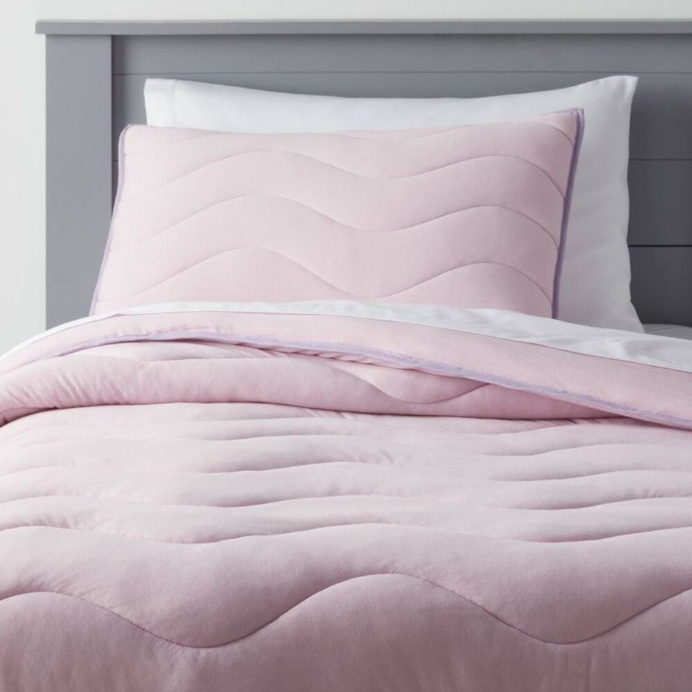 Twin Purple Wave Kids' Comforter Set - Pillowfort